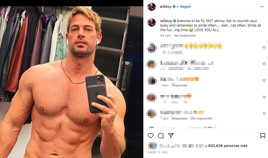 El actor cubano William Levy confirma su soltería con un mensaje directo en redes