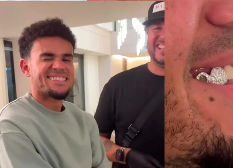 ¿Diamantes en los goles y en la sonrisa? Luis Díaz desata furor con su nueva joya dental