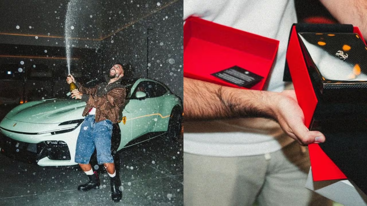 Un nuevo capítulo en el garage de Maluma: el Ferrari Purosangue verde menta que paraliza Medellín